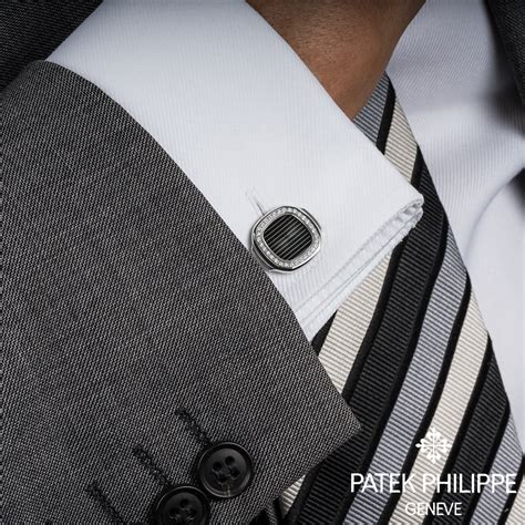 patek philippe white gold bracelet|Patek Philippe cufflinks.